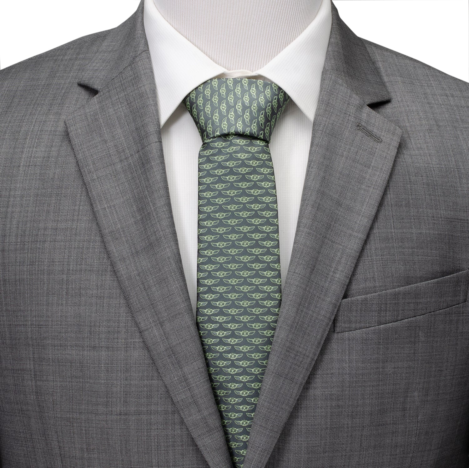Star Wars Grogu Gray Tie - My Men's Shop