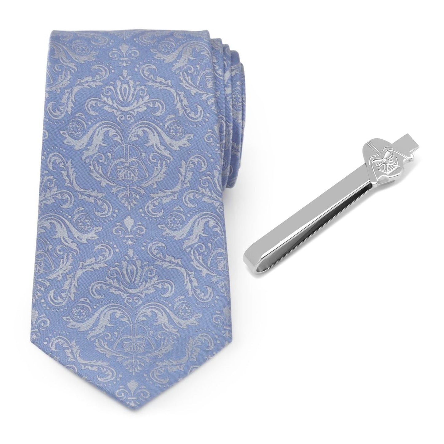 Star Wars Darth Vader Blue Damask Tie and Tie Bar Gift Set - My Men's Shop