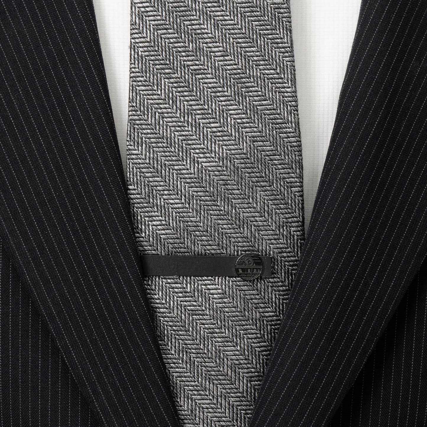 Star Wars Death Star Satin Black Tie Bar - My Men's Shop