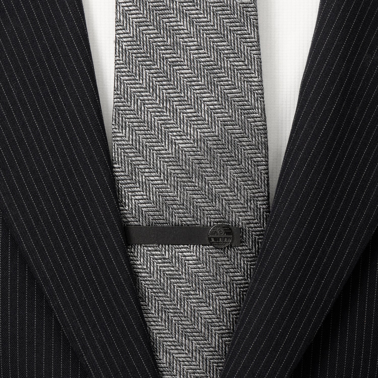 Star Wars Death Star Satin Black Tie Bar - My Men's Shop