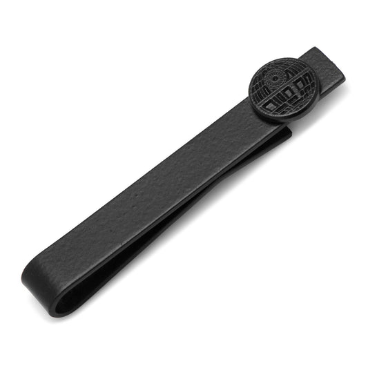 Barra de corbata negra satinada de la Estrella de la Muerte de Star Wars