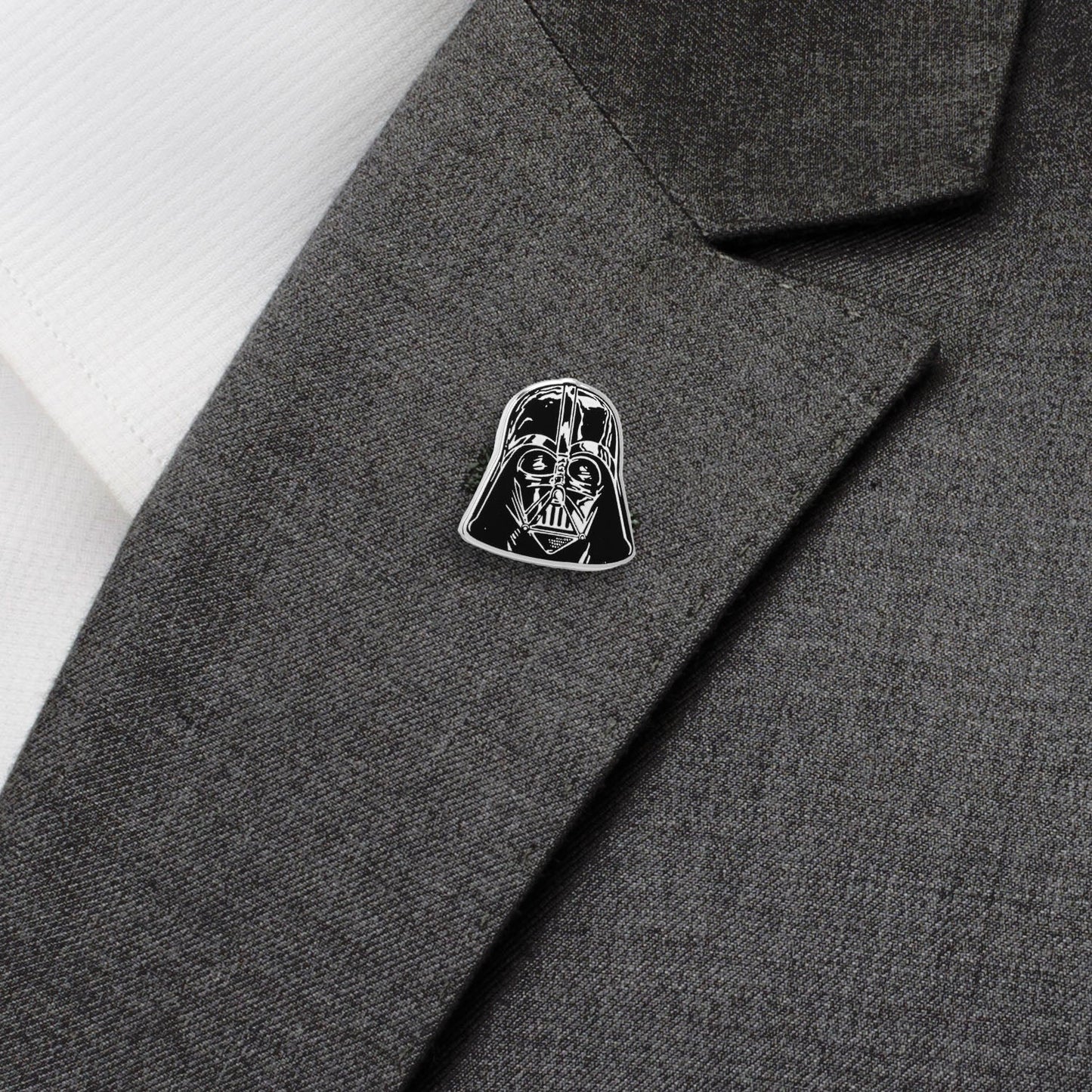Set de regalo de calcetines y pin de solapa de Star Wars Darth Vader en blanco, negro y gris