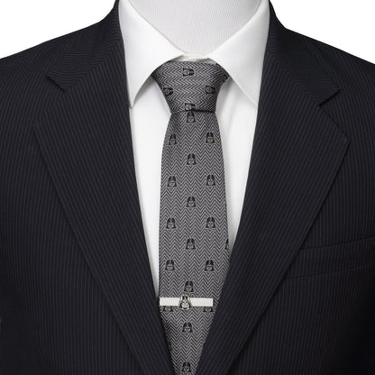 Star Wars Darth Vader Black and Gray Herringbone Tie - My Men's Shop