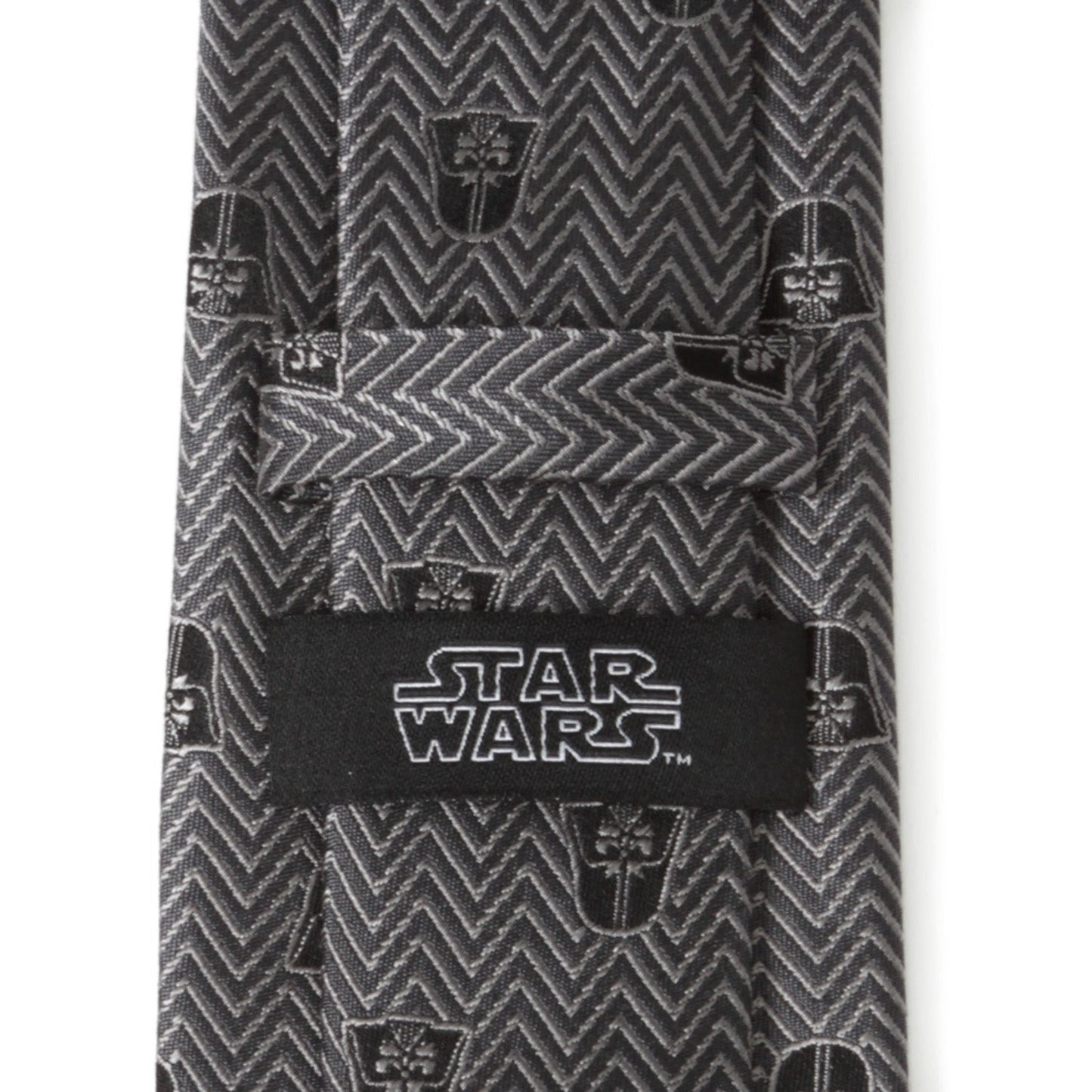 Star Wars Darth Vader Black and Gray Herringbone Tie - My Men's Shop
