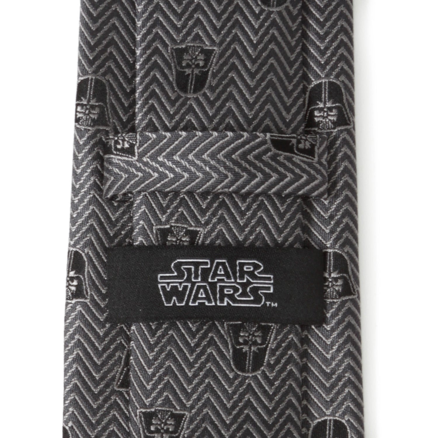 Star Wars Darth Vader Black and Gray Herringbone Tie - My Men's Shop