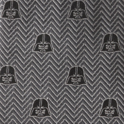 Star Wars Darth Vader Black and Gray Herringbone Tie - My Men's Shop