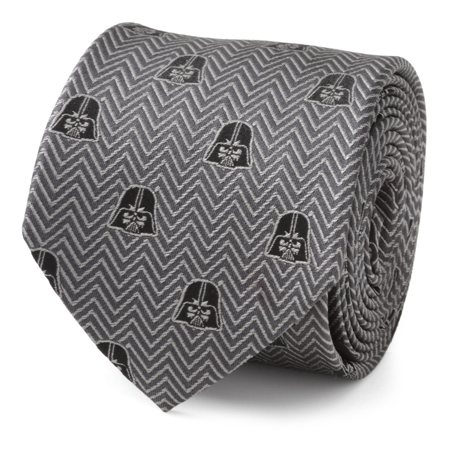 Star Wars Darth Vader Black and Gray Herringbone Tie - My Men's Shop