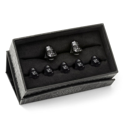 Set de mancuernillas 3D y 5 botones Star Wars Darth Vader