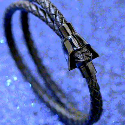 Pulsera de doble vuelta de Darth Vader de Star Wars