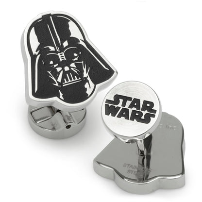 Star Wars Darth Vader Stainless Steel Printed Cufflinks with Empire and Rebel Crest Dog Tags Gift Set - My Men's Shop