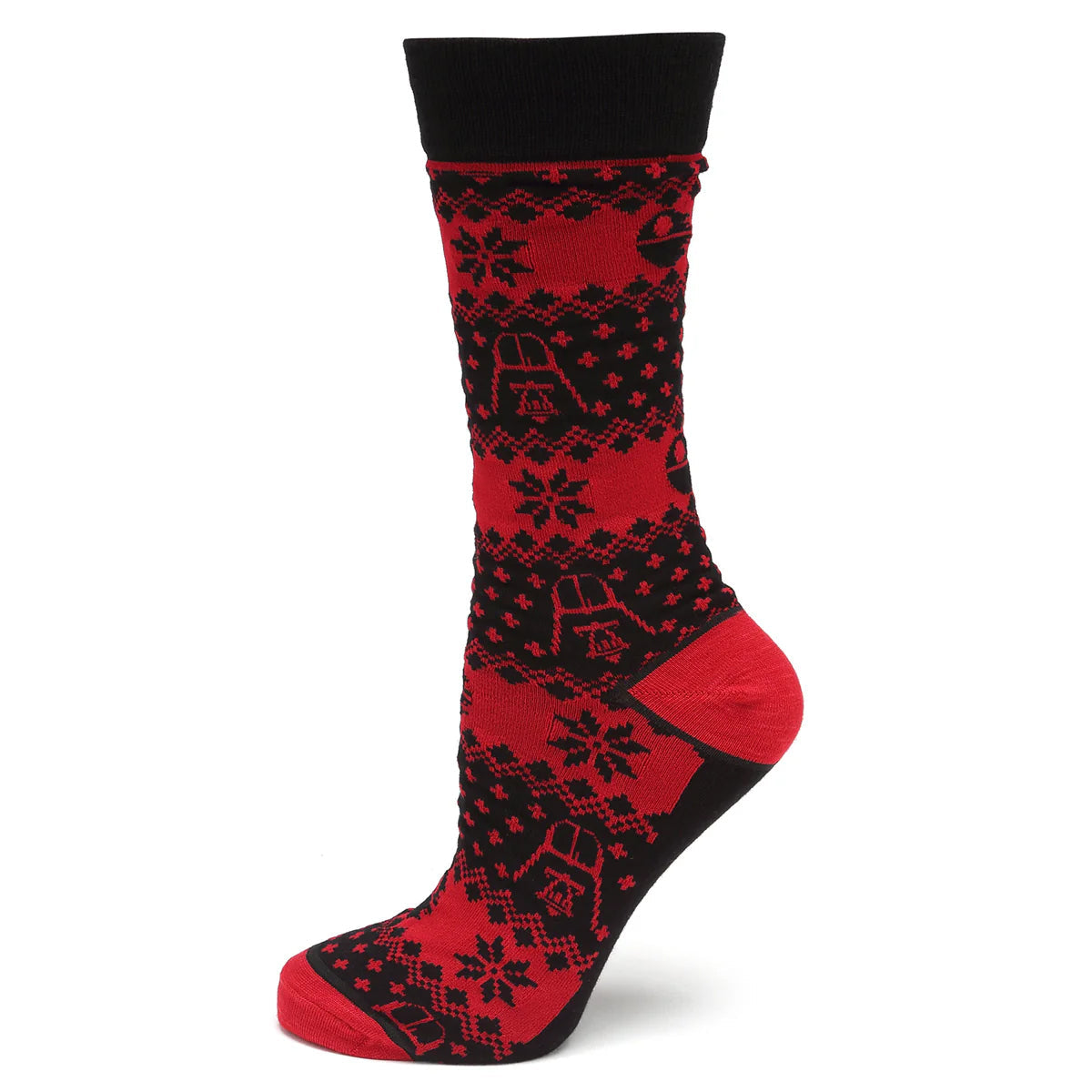 Set de regalo de calcetines y pin de solapa de Darth Vader de Star Wars en rojo y negro para las fiestas