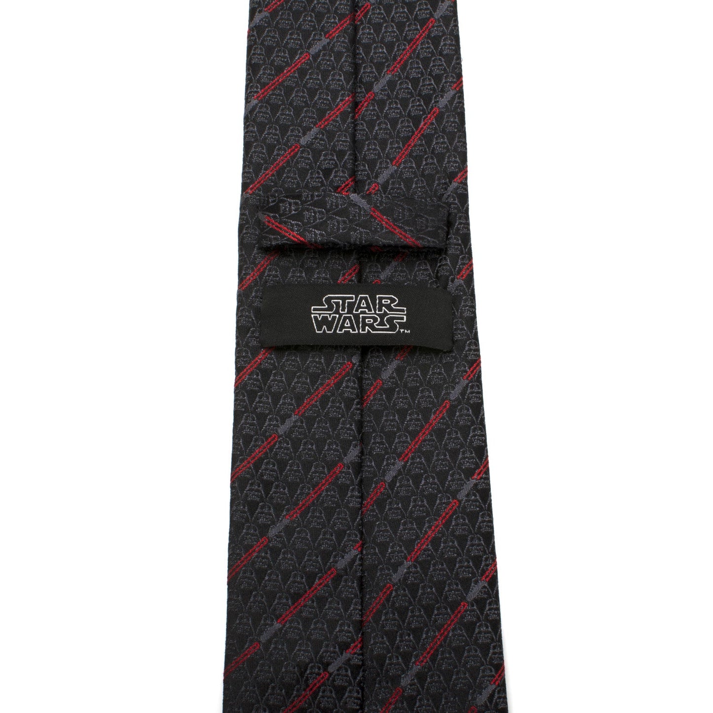 Corbata de rayas rojas y negras con sable de luz de Darth Vader de Star Wars