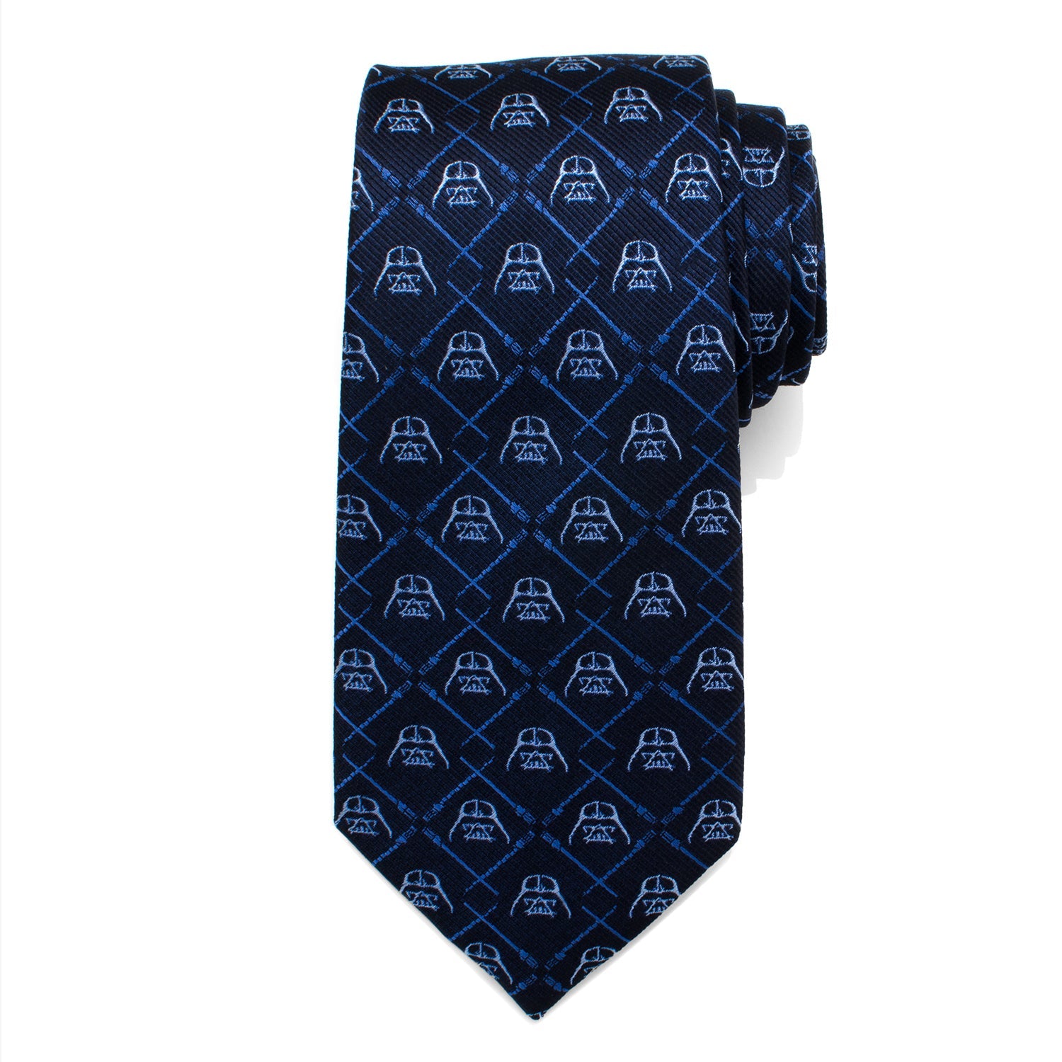 Star Wars Darth Vader and LIGHTSABER Blue Checkered Tie - My Men's Shop