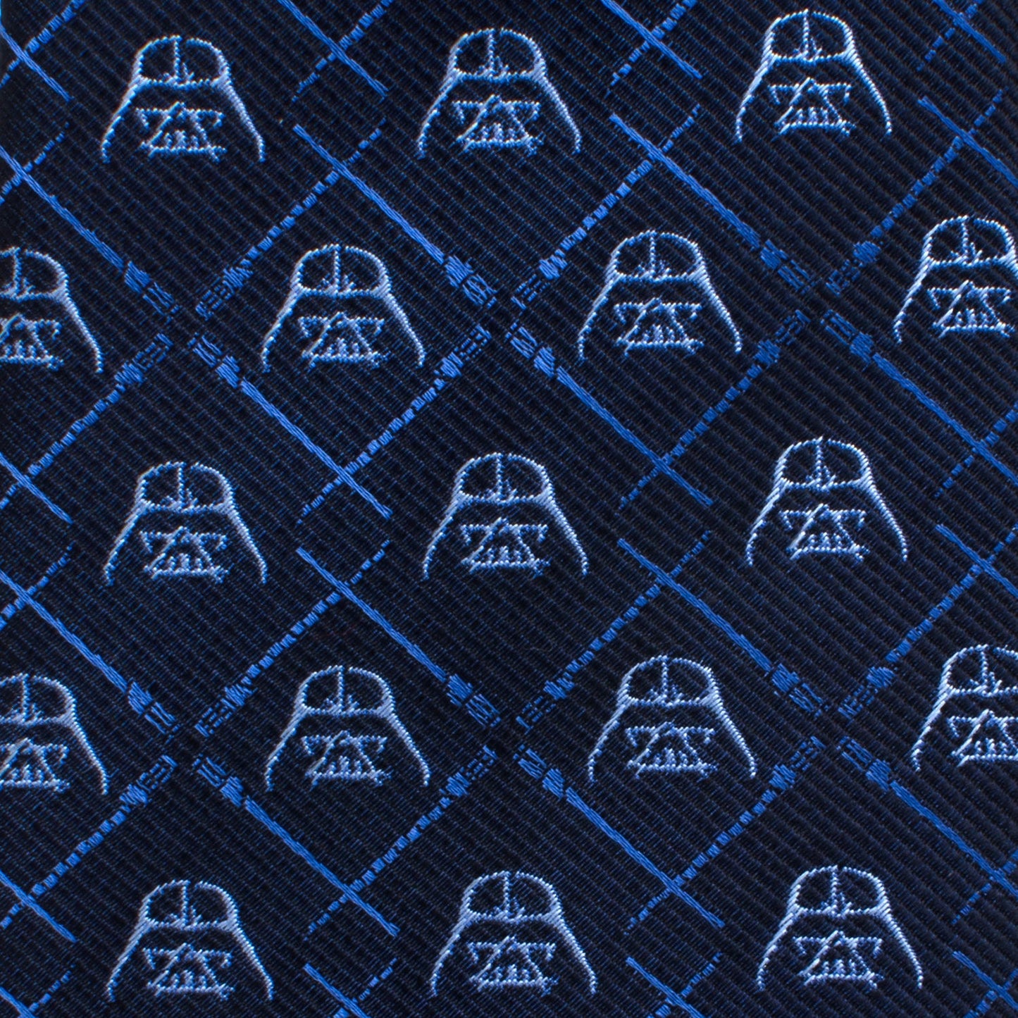 Corbata a cuadros azul de Star Wars Darth Vader y SABLE LÁSER