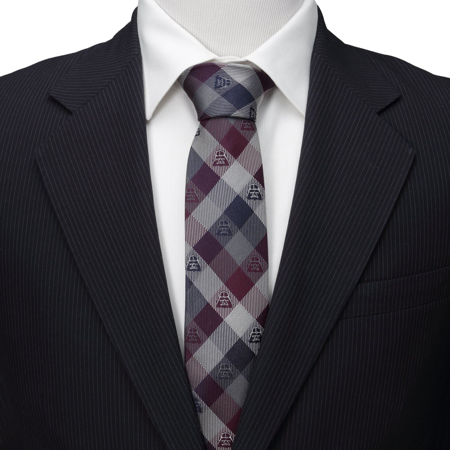 Star Wars Darth Vader Plum Plaid Tie - My Men's Shop