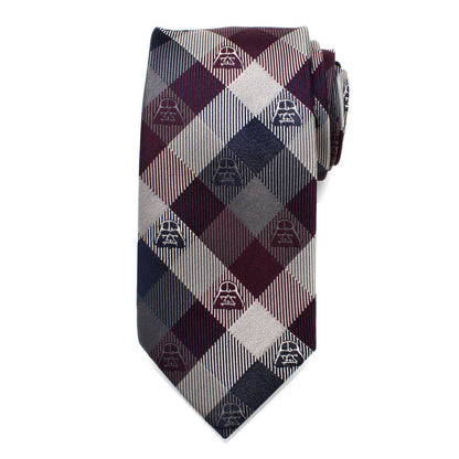 Star Wars Darth Vader Plum Plaid Tie - My Men's Shop