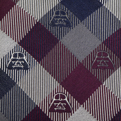 Star Wars Darth Vader Plum Plaid Tie - My Men's Shop
