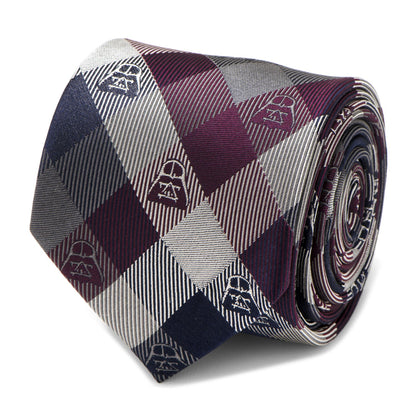 Star Wars Darth Vader Plum Plaid Tie - My Men's Shop