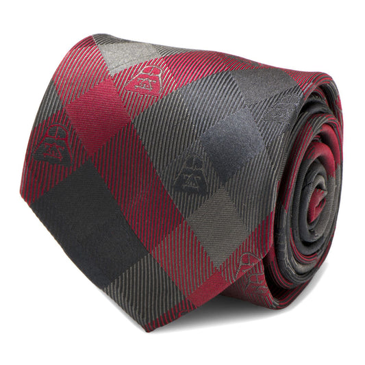 Corbata a cuadros negra y roja de Star Wars Darth Vader