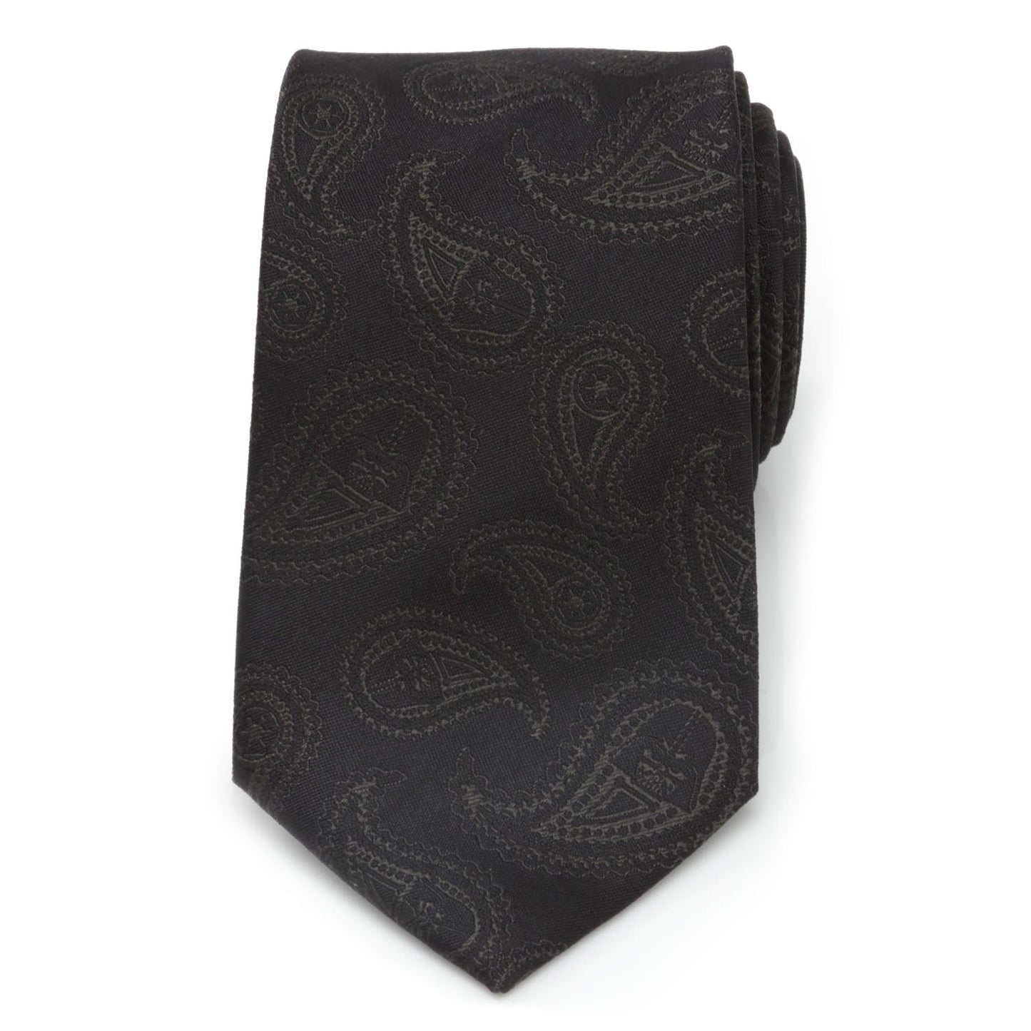 Corbata de seda negra con diseño de cachemir de Darth Vader de Star Wars