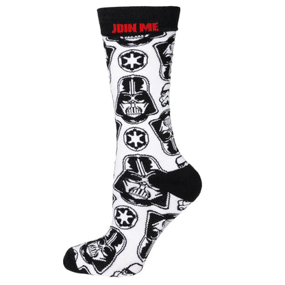 Star Wars Darth Vader White Dress Socks and Lapel Pin Gift Set - My Men's Shop