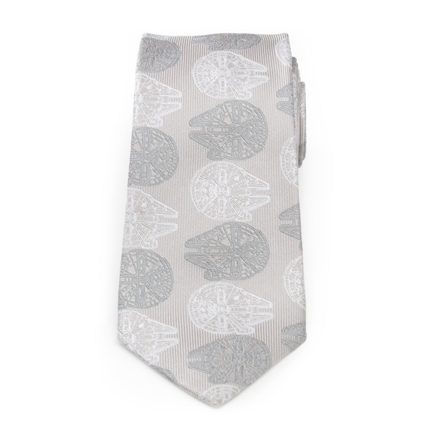 Star Wars Millennium Falcon White and Gray Checkered Tie - My Men's Shop
