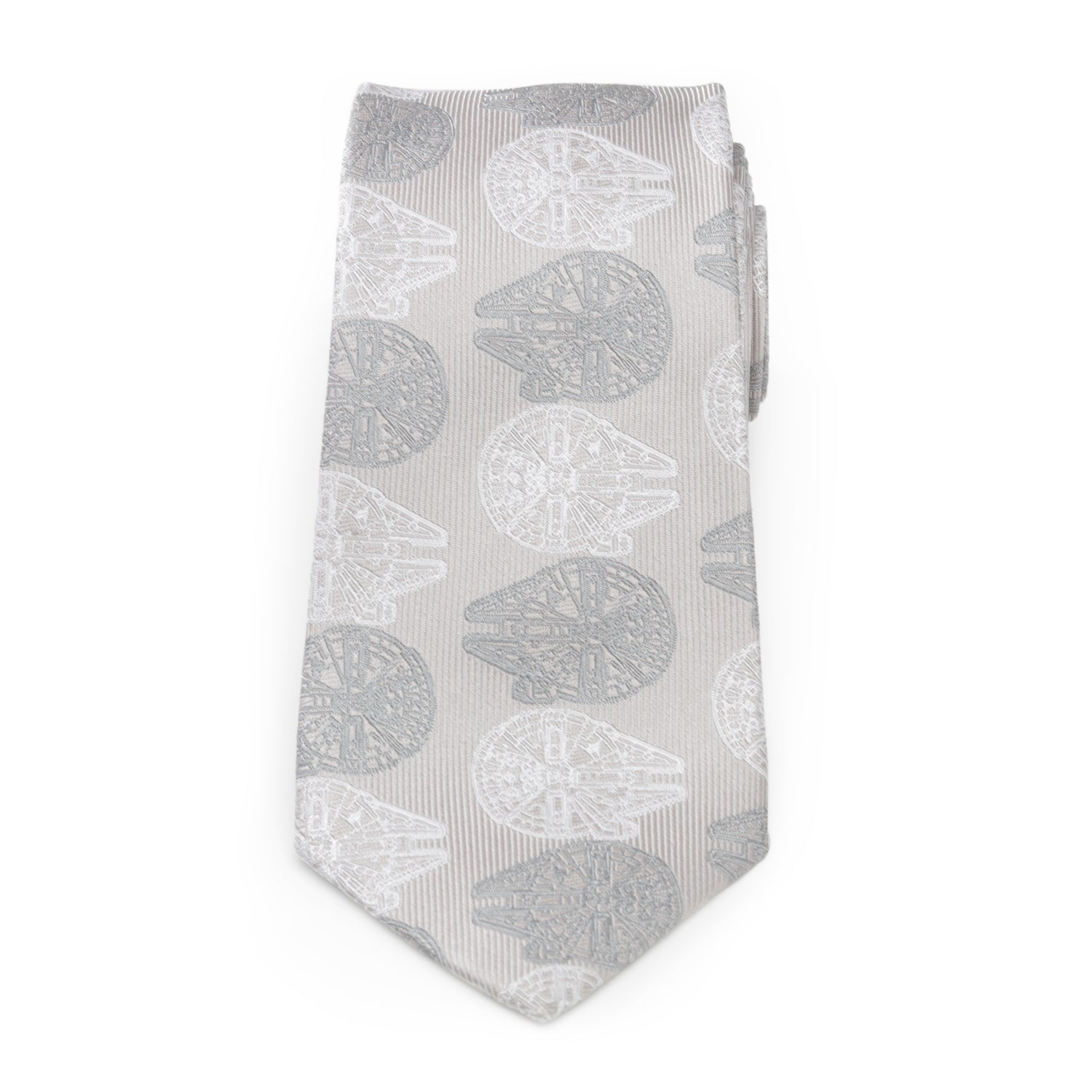 Star Wars Millennium Falcon White and Gray Checkered Tie - My Men's Shop