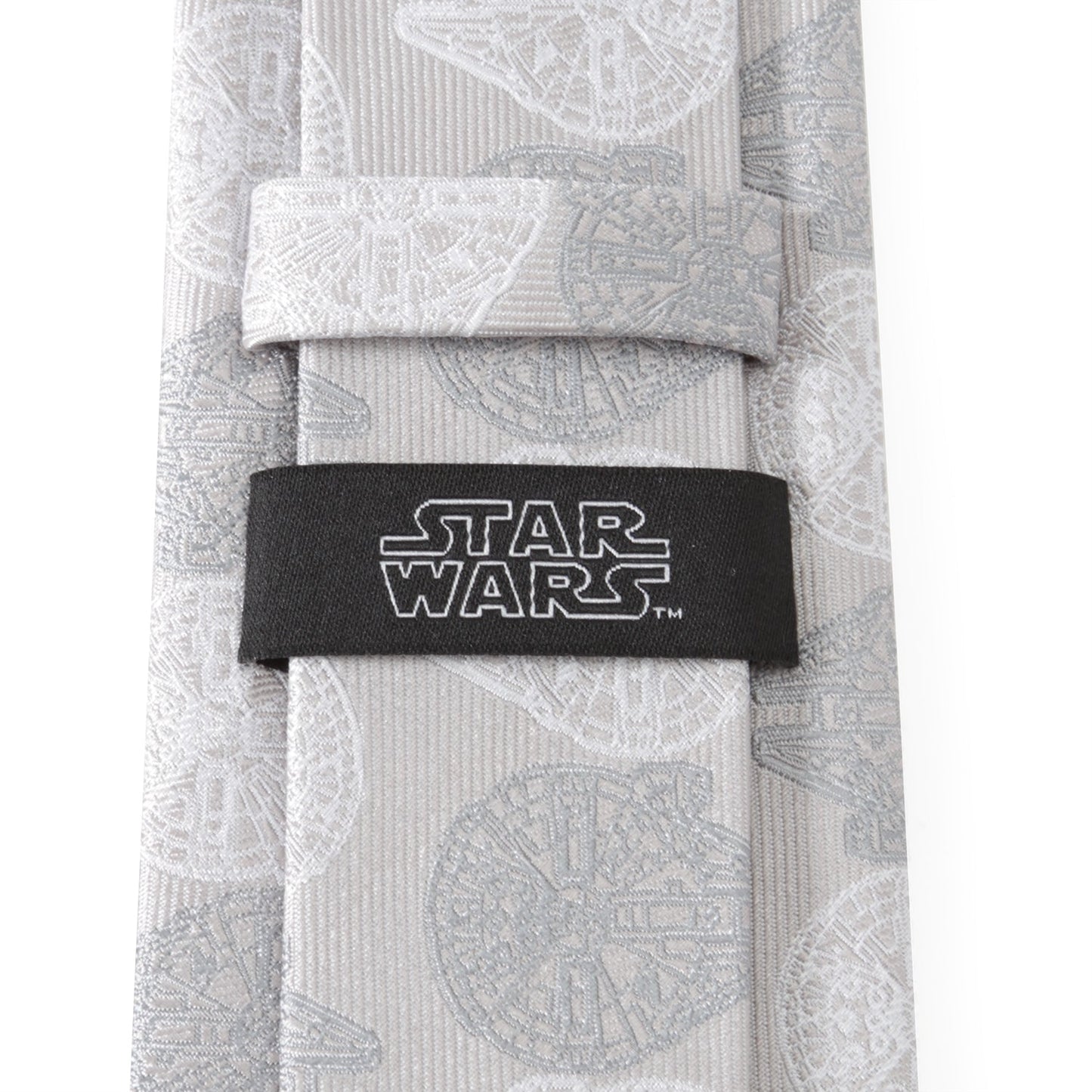 Star Wars Millennium Falcon White and Gray Checkered Tie - My Men's Shop