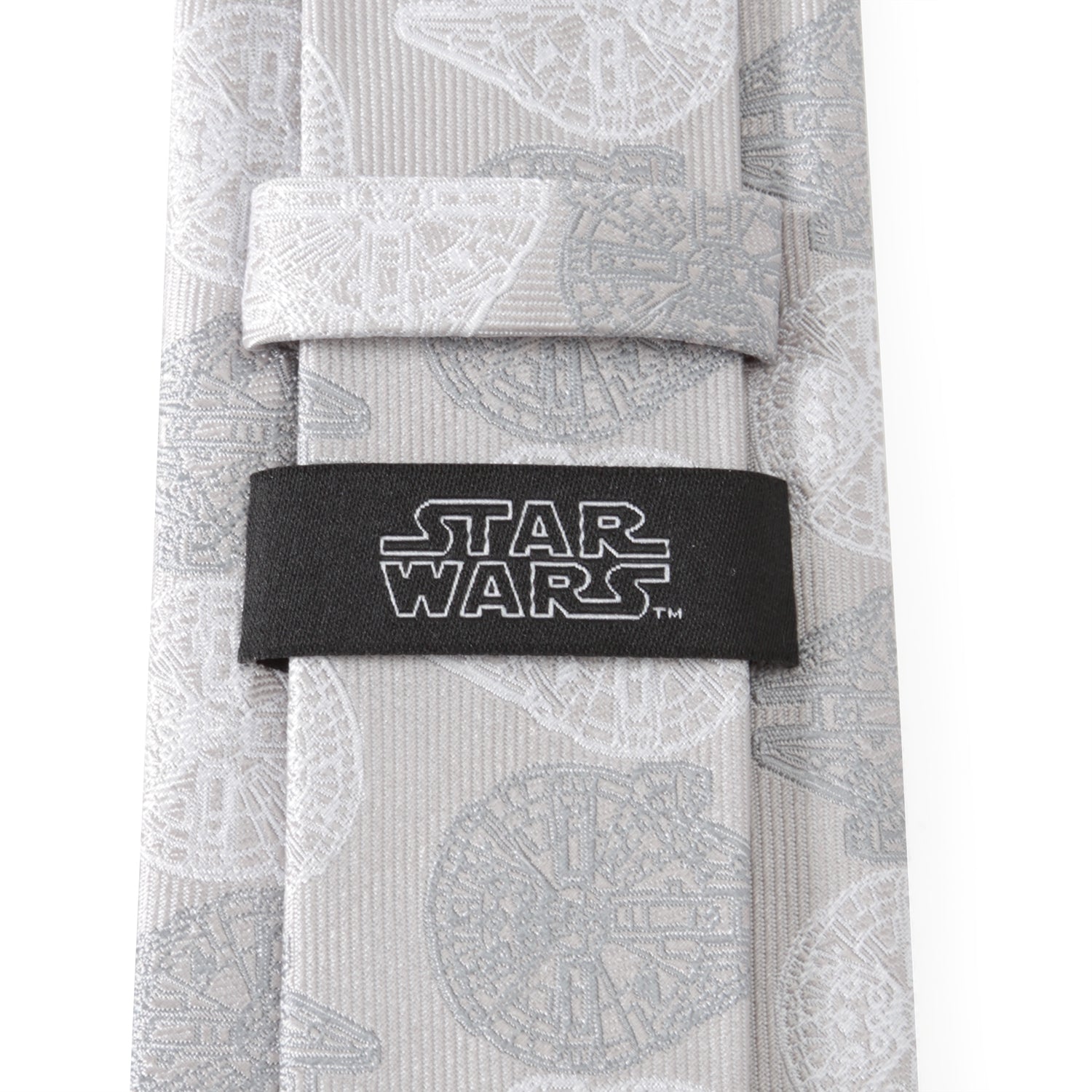 Star Wars Millennium Falcon White and Gray Checkered Tie - My Men's Shop