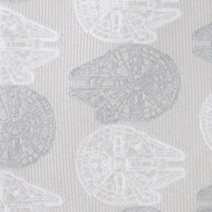 Star Wars Millennium Falcon White and Gray Checkered Tie - My Men's Shop