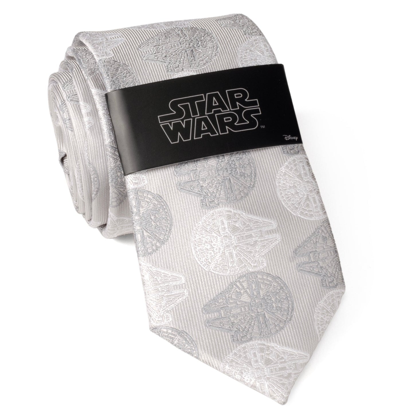 Star Wars Millennium Falcon White and Gray Checkered Tie - My Men's Shop