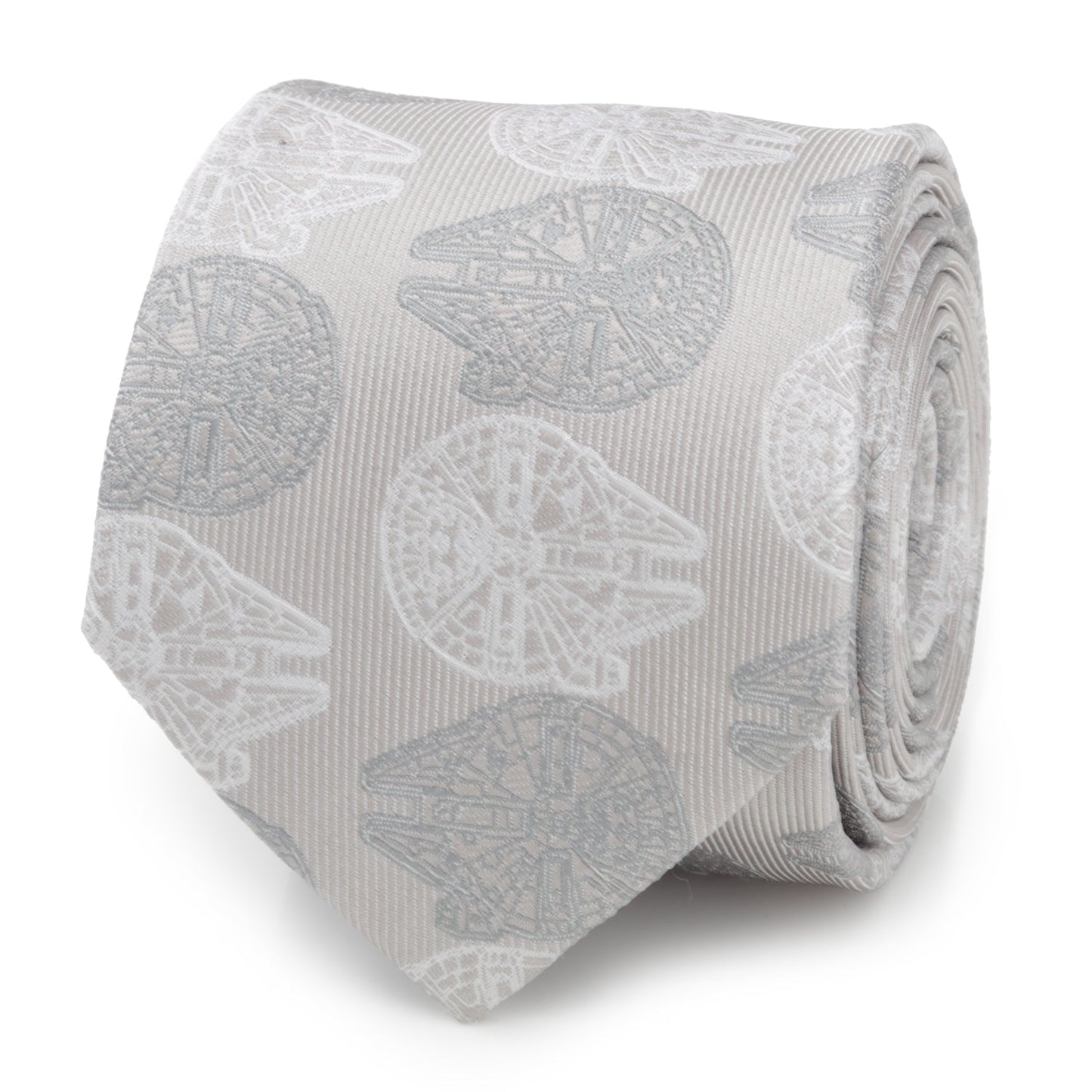 Star Wars Millennium Falcon White and Gray Checkered Tie - My Men's Shop