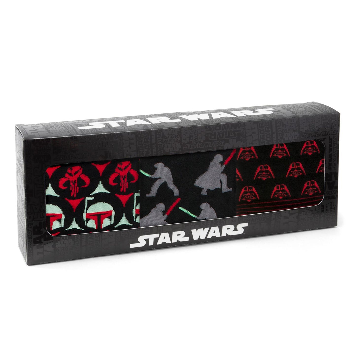 Star Wars Dress Socks 3-Pack with Darth Vadar Lapel Pin Gift Set - My Men's Shop
