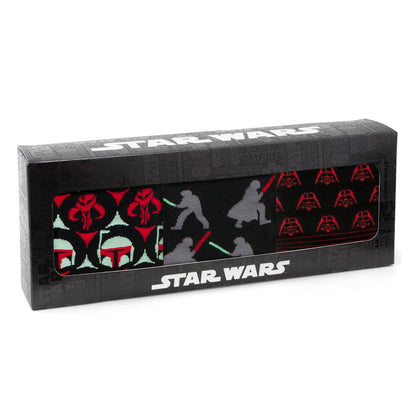 Star Wars Dress Socks 3-Pack with Darth Vadar Lapel Pin Gift Set - My Men's Shop