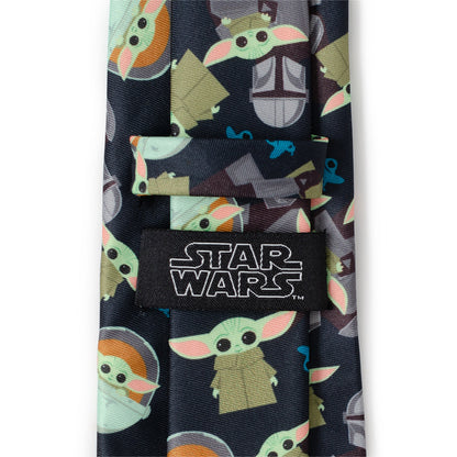 Mando Grogu Navy Men's Tie