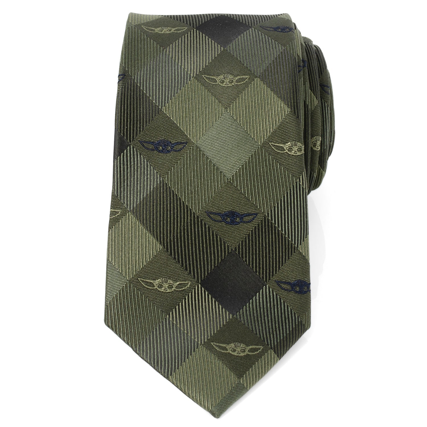Star Wars Grogu Green Plaid Tie - My Men's Shop
