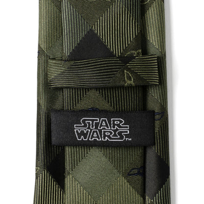 Star Wars Grogu Green Plaid Tie - My Men's Shop