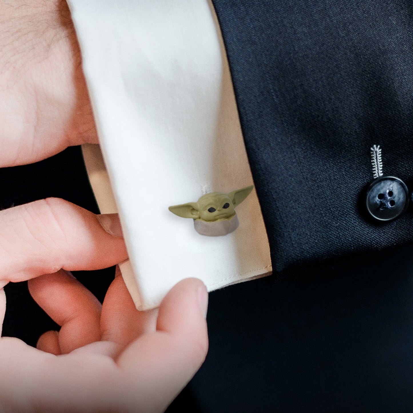 Star Wars Grogu 3D Cufflinks - My Men's Shop