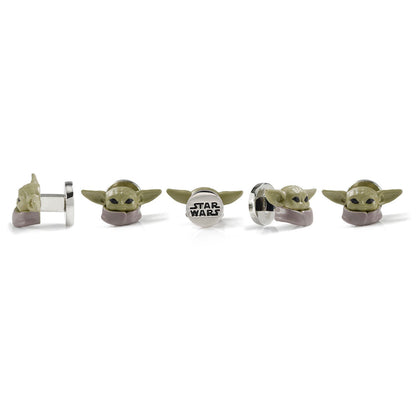 Star Wars Grogu 3D Cufflinks and 5-Stud Set - My Men's Shop
