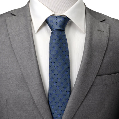 Star Wars Grogu Blue Tonal Tie - My Men's Shop