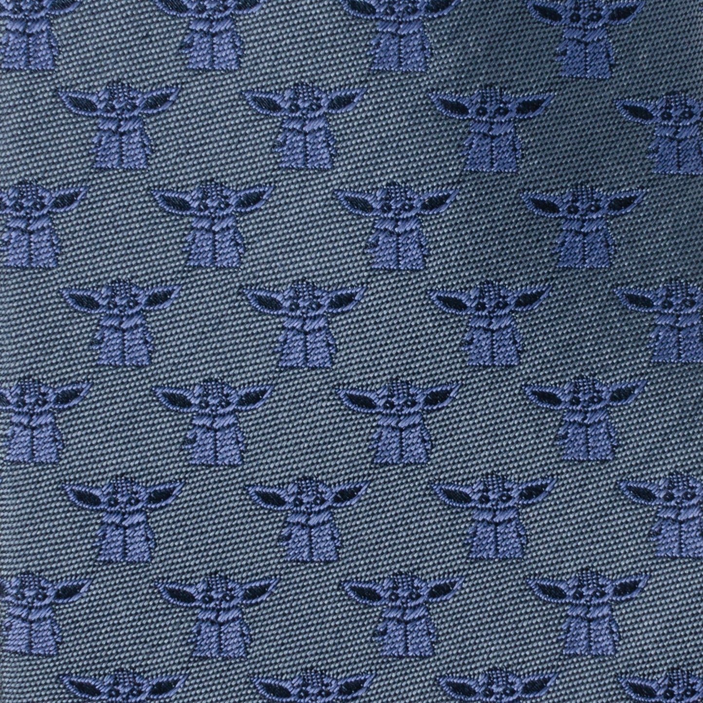 Star Wars Grogu Blue Tonal Tie - My Men's Shop
