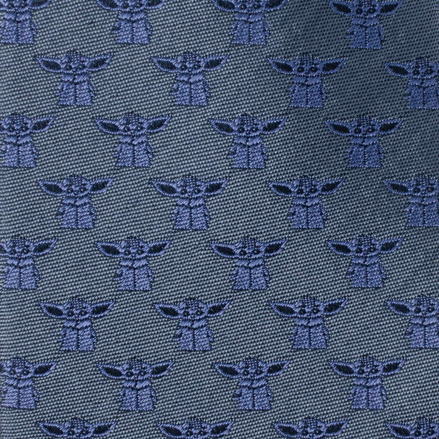 Star Wars Grogu Blue Tonal Tie - My Men's Shop