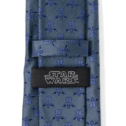 Star Wars Grogu Blue Tonal Tie - My Men's Shop