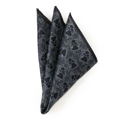 Star Wars Grogu Outline Navy Blue Pocket Square - My Men's Shop