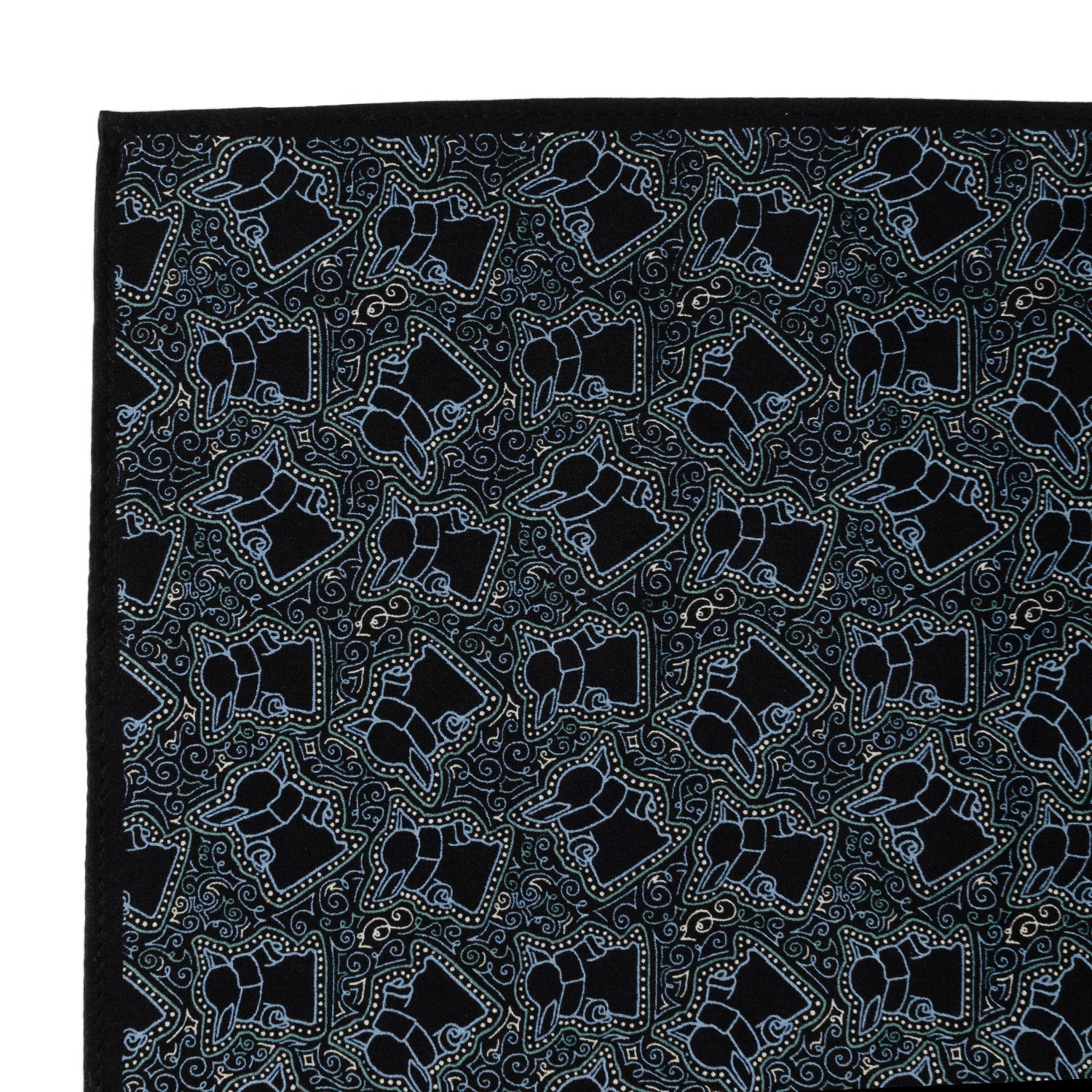 Star Wars Grogu Outline Navy Blue Pocket Square - My Men's Shop