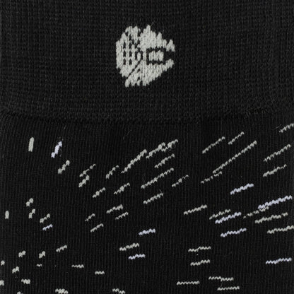 Star Wars Hyperspace Black Dress Socks and Rebel Crest Lapel Pin Gift Set - My Men's Shop