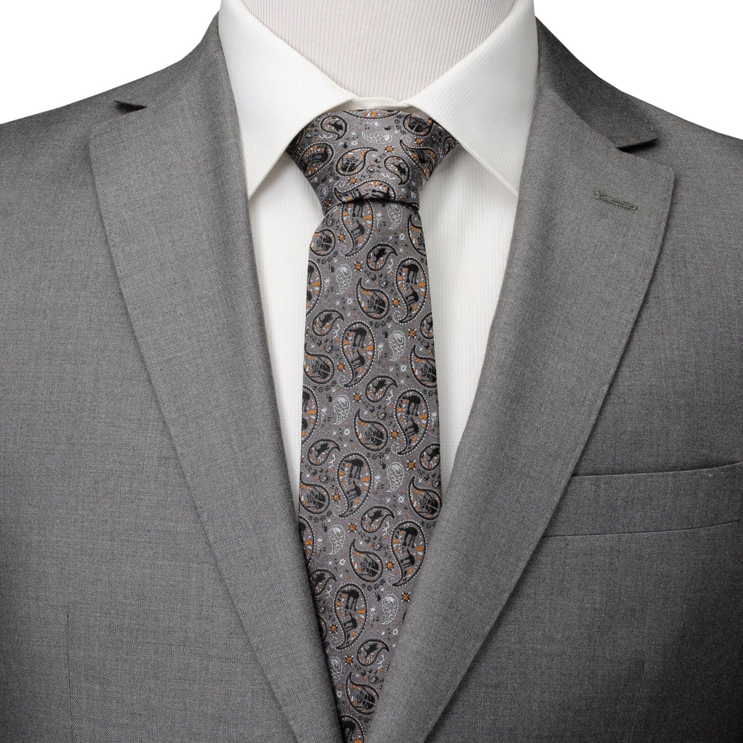 Star Wars Battle of Hoth Paisley Gray Tie - My Men's Shop