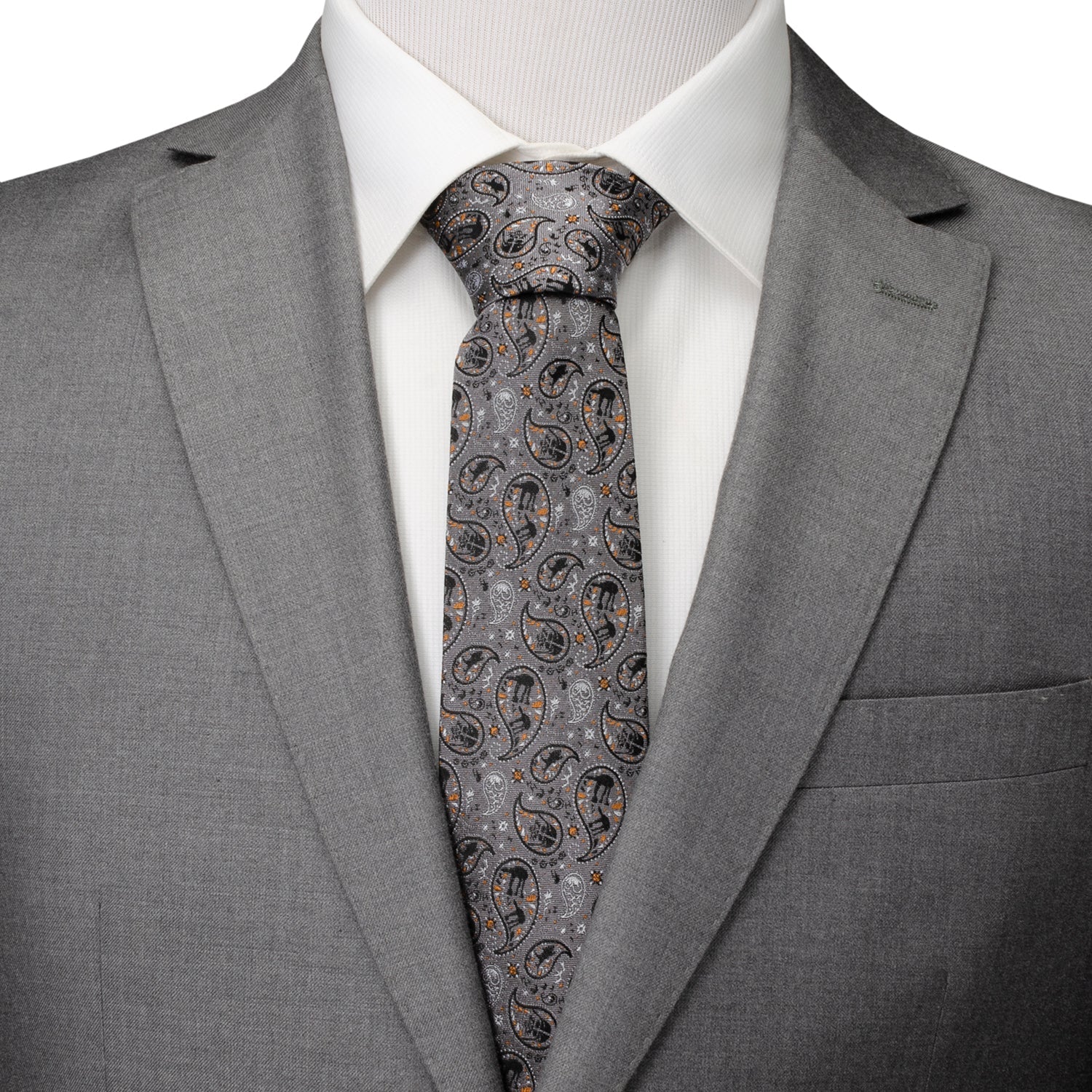 Star Wars Battle of Hoth Paisley Gray Tie - My Men's Shop