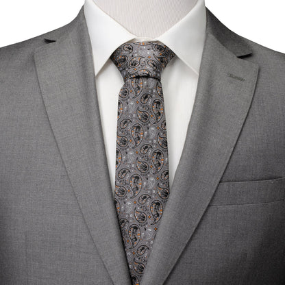 Star Wars Battle of Hoth Paisley Gray Tie - My Men's Shop