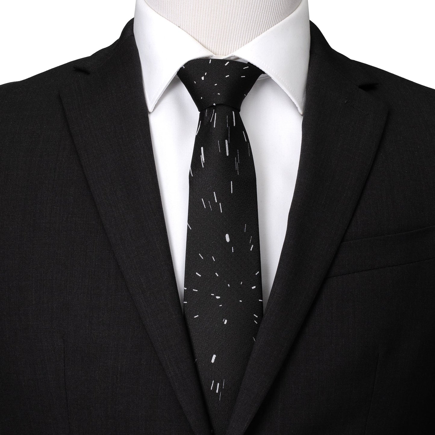 Star Wars Hyperspace Black Tie with Hidden Message - My Men's Shop